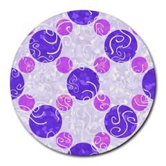 Art-polka Round Mousepads by nate14shop