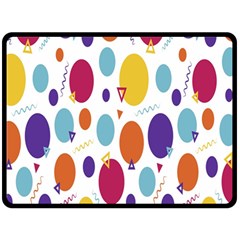 Background-polkadot 01 Fleece Blanket (Large) 