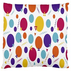 Background-polkadot 01 Large Flano Cushion Case (One Side)