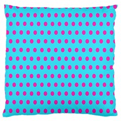 Background-polkadot 02 Large Flano Cushion Case (one Side) by nate14shop