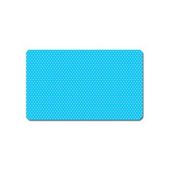 Blue,polkadots,polka Magnet (name Card)