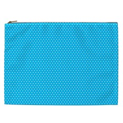 Blue,polkadots,polka Cosmetic Bag (xxl) by nate14shop