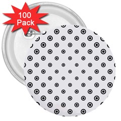 Circle 3  Buttons (100 Pack) 