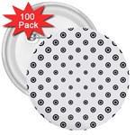 Circle 3  Buttons (100 pack)  Front