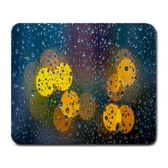  Raindrops Window Glass Large Mousepads by artworkshop