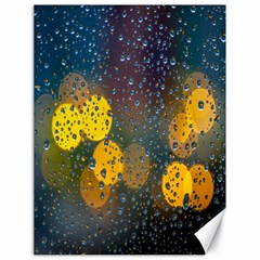  Raindrops Window Glass Canvas 18  X 24  by artworkshop