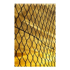 Chain Link Fence Sunset Wire Steel Fence Shower Curtain 48  X 72  (small)  by artworkshop