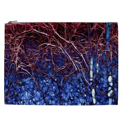 Autumn Fractal Forest Background Cosmetic Bag (xxl) by Amaryn4rt