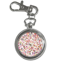 Colorful-polkadot Key Chain Watches