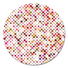 Colorful-polkadot Magnet 5  (round)