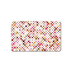 Colorful-polkadot Magnet (Name Card)