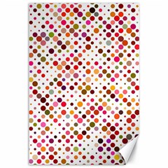 Colorful-polkadot Canvas 12  x 18 