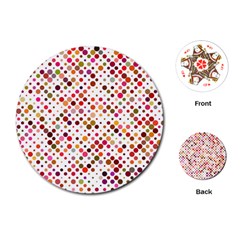 Colorful-polkadot Playing Cards Single Design (round) by nate14shop
