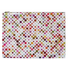 Colorful-polkadot Cosmetic Bag (XXL)