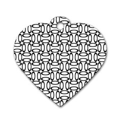 Ellipse-pattern Dog Tag Heart (one Side) by nate14shop