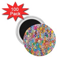 Floral-flower 1.75  Magnets (100 pack) 