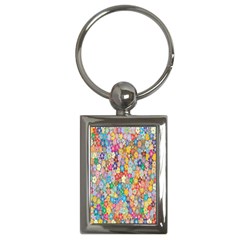 Floral-flower Key Chain (Rectangle)