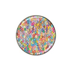 Floral-flower Hat Clip Ball Marker (4 pack)