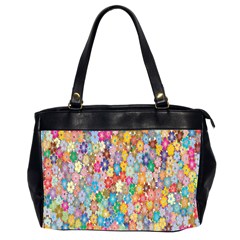 Floral-flower Oversize Office Handbag (2 Sides)