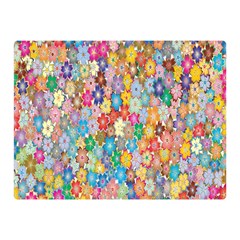 Floral-flower Double Sided Flano Blanket (Mini) 