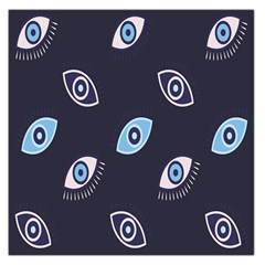 Eyes Evil Eye Blue Pattern Design Square Satin Scarf (36  X 36 ) by artworkshop