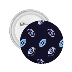 Eyes Evil Eye Blue Pattern Design 2 25  Buttons