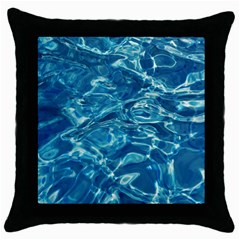 Surface Abstract  Throw Pillow Case (black) by artworkshop