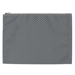 Gray-polkadots Cosmetic Bag (XXL)