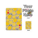 Lemon Pattern Playing Cards 54 Designs (Mini) Front - Heart3