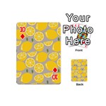 Lemon Pattern Playing Cards 54 Designs (Mini) Front - Diamond10