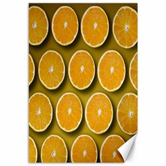 Oranges Slices  Pattern Canvas 12  X 18  by artworkshop