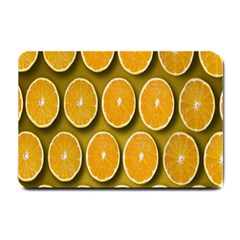 Oranges Slices  Pattern Small Doormat  by artworkshop