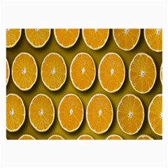 Oranges Slices  Pattern Large Glasses Cloth (2 Sides) by artworkshop