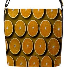 Oranges Slices  Pattern Flap Closure Messenger Bag (s) by artworkshop
