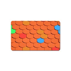 Phone Wallpaper Roof Roofing Tiles Roof Tiles Magnet (name Card) by artworkshop