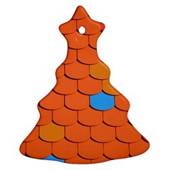 Phone Wallpaper Roof Roofing Tiles Roof Tiles Christmas Tree Ornament (two Sides) by artworkshop