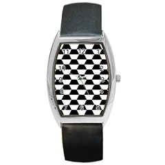 Hexagons Barrel Style Metal Watch