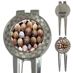 Snail Shells Pattern Arianta Arbustorum 3-in-1 Golf Divots by artworkshop