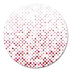 Pattern-polkadots Magnet 5  (round)