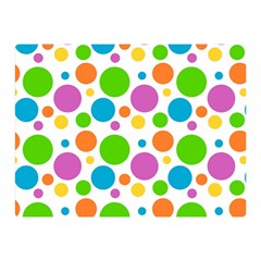 Polka-dot-callor Double Sided Flano Blanket (mini)  by nate14shop