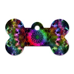 Pride Mandala Dog Tag Bone (one Side) by MRNStudios