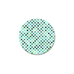 Polka-dot-green Golf Ball Marker by nate14shop