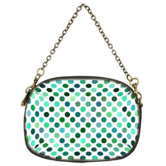 Polka-dot-green Chain Purse (two Sides) by nate14shop