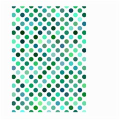 Polka-dot-green Large Garden Flag (two Sides) by nate14shop