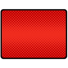 Polkadot-redfull Double Sided Fleece Blanket (large)  by nate14shop