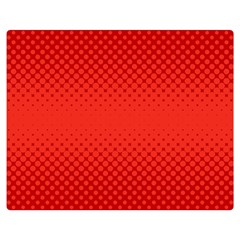 Polkadot-redfull Double Sided Flano Blanket (medium) 