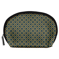 Polka-dots-gray Accessory Pouch (large) by nate14shop