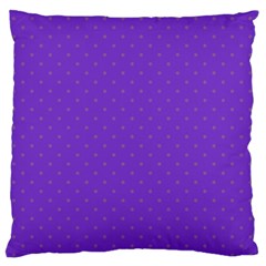 Polka-dots-lilac Large Flano Cushion Case (two Sides)