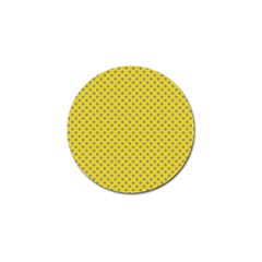 Polka-dots-light Yellow Golf Ball Marker (4 pack)