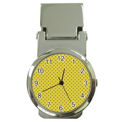 Polka-dots-light Yellow Money Clip Watches by nate14shop